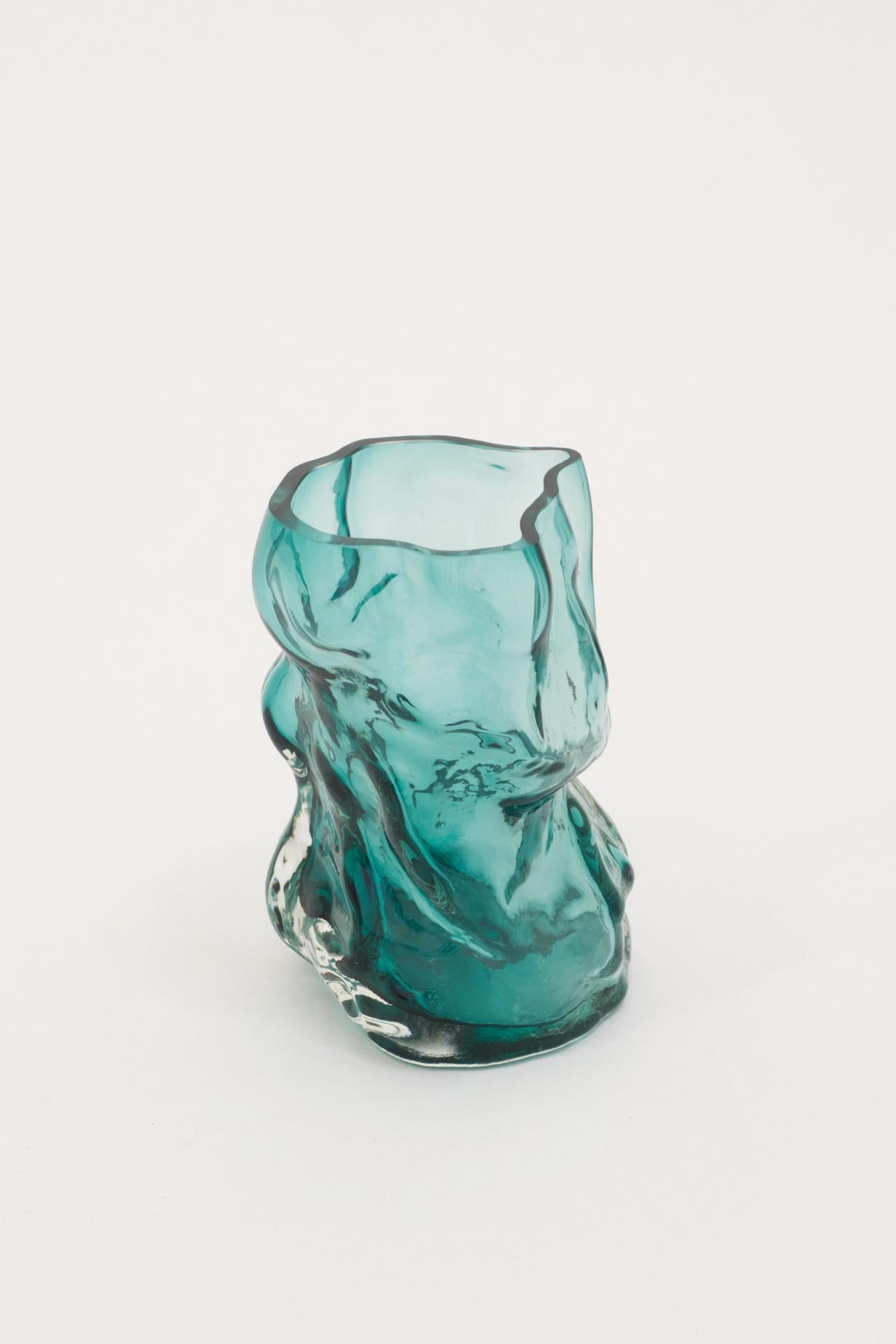Moulded and then mouth blown glass

One of a kind

The Mountain vases by FOS embody the surface of the mountain, calibrated to the size of human interiors. FOS explains, “It’s limited what references an object into a vase, other than a flower: A