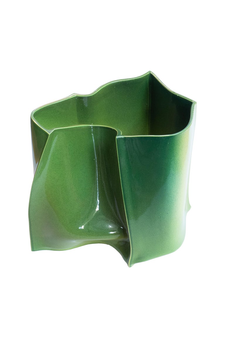 Contemporary Design Unique Vase Ceramic “BTM” by Philipp SchenkMischke