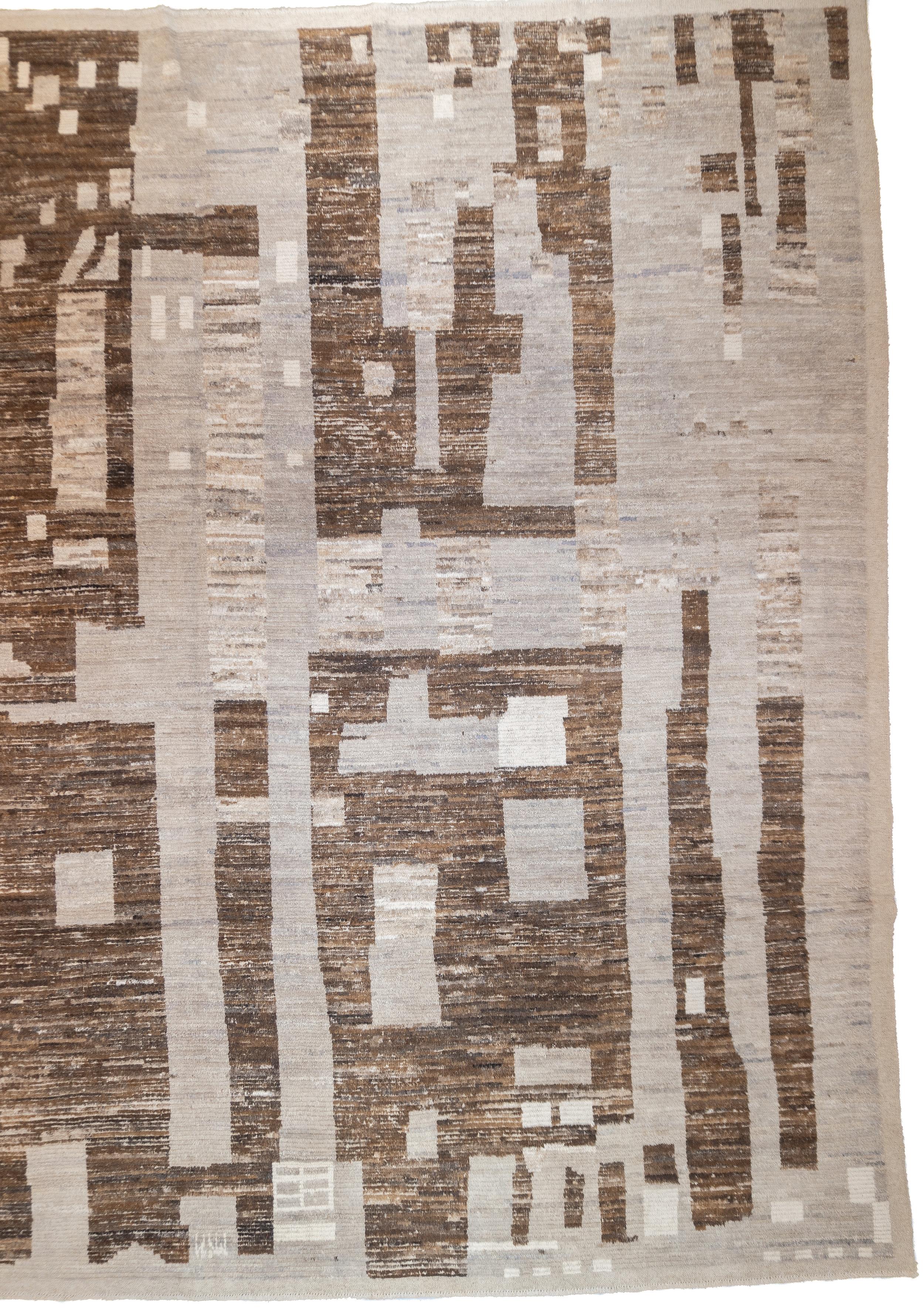 Contemporary Design Wollteppich 8'8'' x 11'9'' (Türkisch) im Angebot