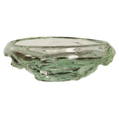 Contemporary Designed Clear Art Glass Bowl, 2019