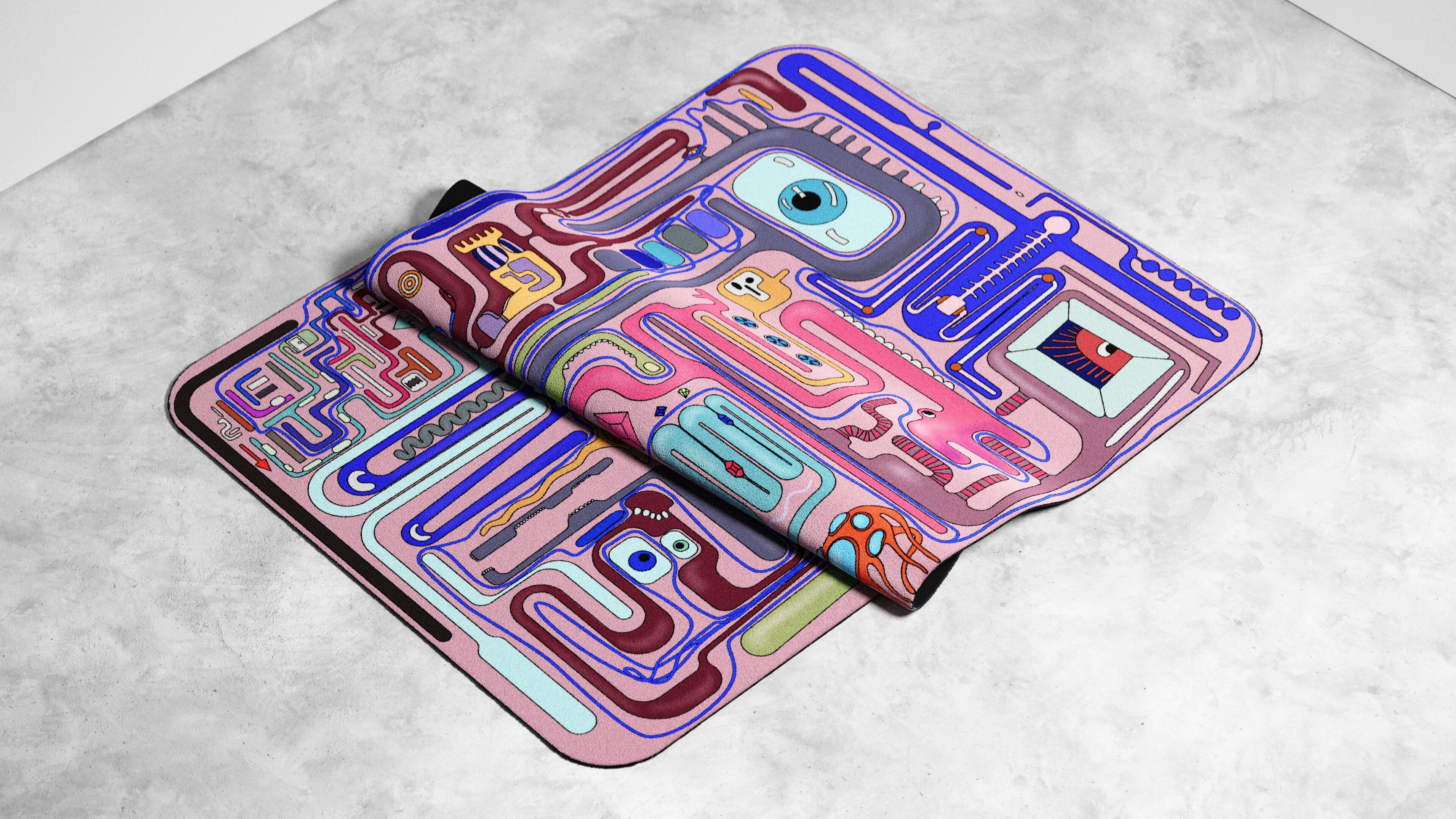 Tapis de laine contemporain à édition limitée Find Your Way by Taras Yoom Neuf - En vente à วัฒนา, TH