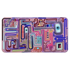 Contemporary Limited Edition Designer Wool Rug Find Your Way by Taras Yoom