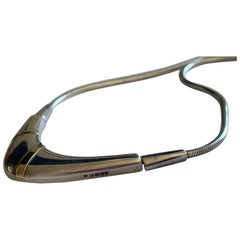 Contemporary Designer Sterling Silver Necklace