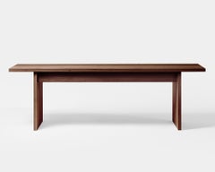 Contemporary Desk 'Ernest' by Obstacles, Solid Oak, Umber