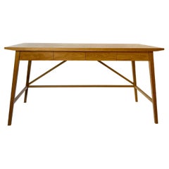 Contemporary Desk in White Oak with Pencil Drawers by Boyd & Allister