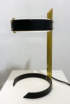 Contemporary Desk Lamp, Brass and Metal, Italy