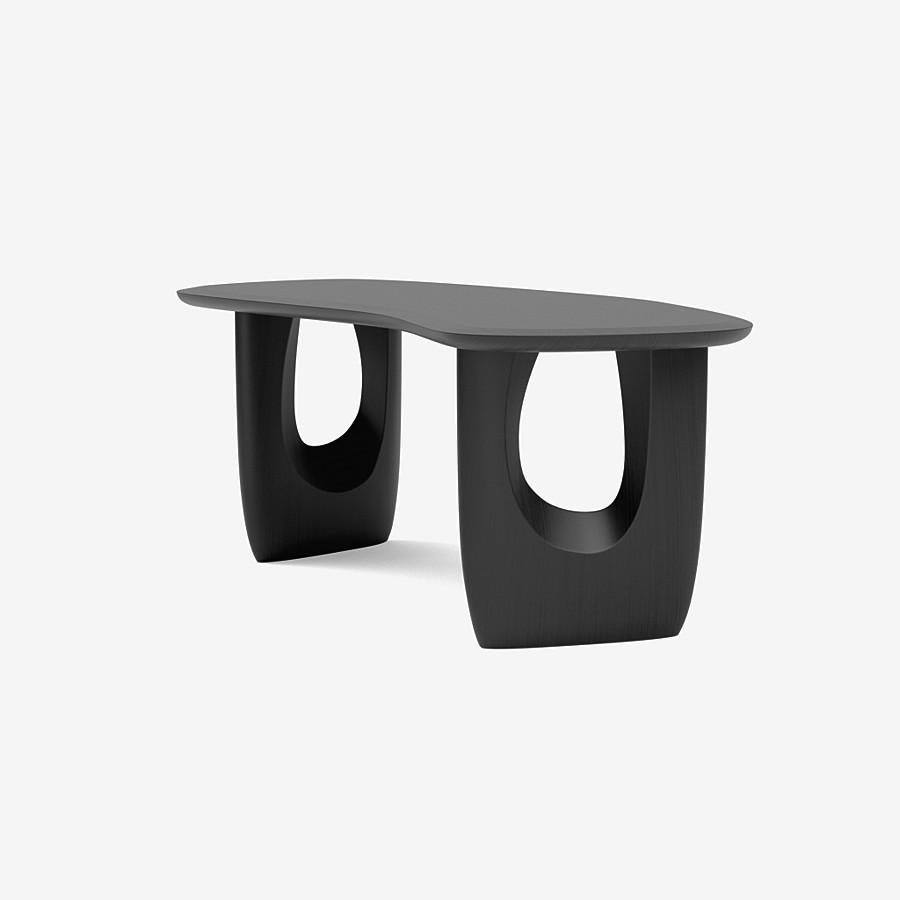 Organic Modern Contemporary Desk 'Savignyplatz' by Man of Parts, Black Oak For Sale