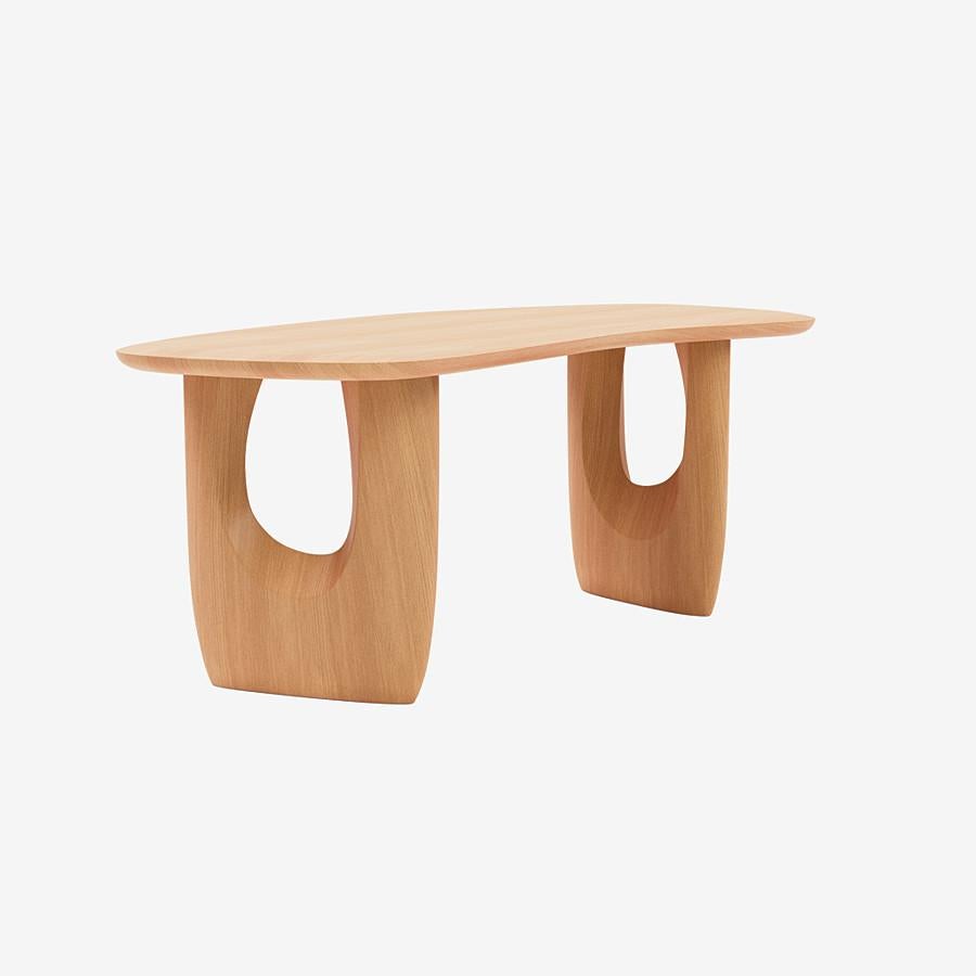 Organic Modern Contemporary Desk 'Savignyplatz' by Man of Parts, Nude Oak For Sale