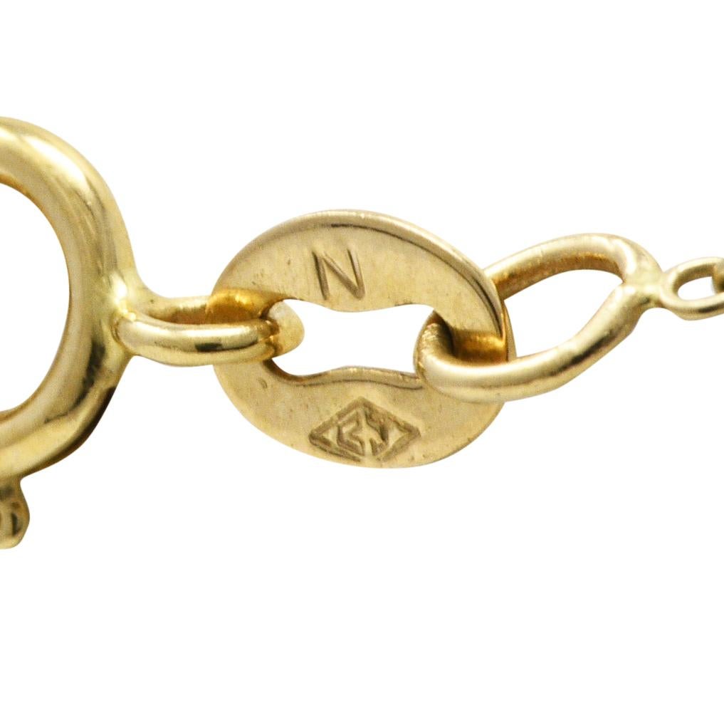 Brilliant Cut Contemporary Diamond 14 Karat Two-Tone Gold Equestrian Horse Pendant Necklace