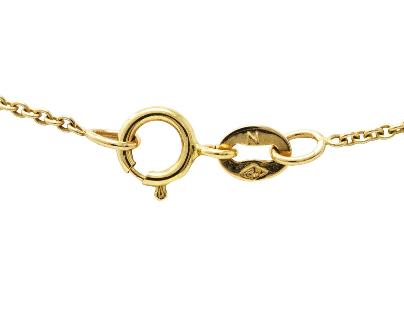 Women's or Men's Contemporary Diamond 14 Karat Two-Tone Gold Equestrian Horse Pendant Necklace