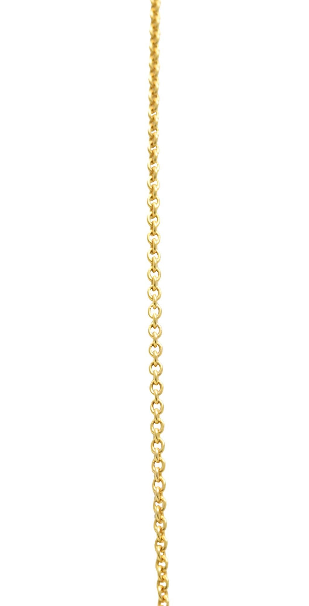 Contemporary Diamond 14 Karat Two-Tone Gold Horse Pendant Necklace 3