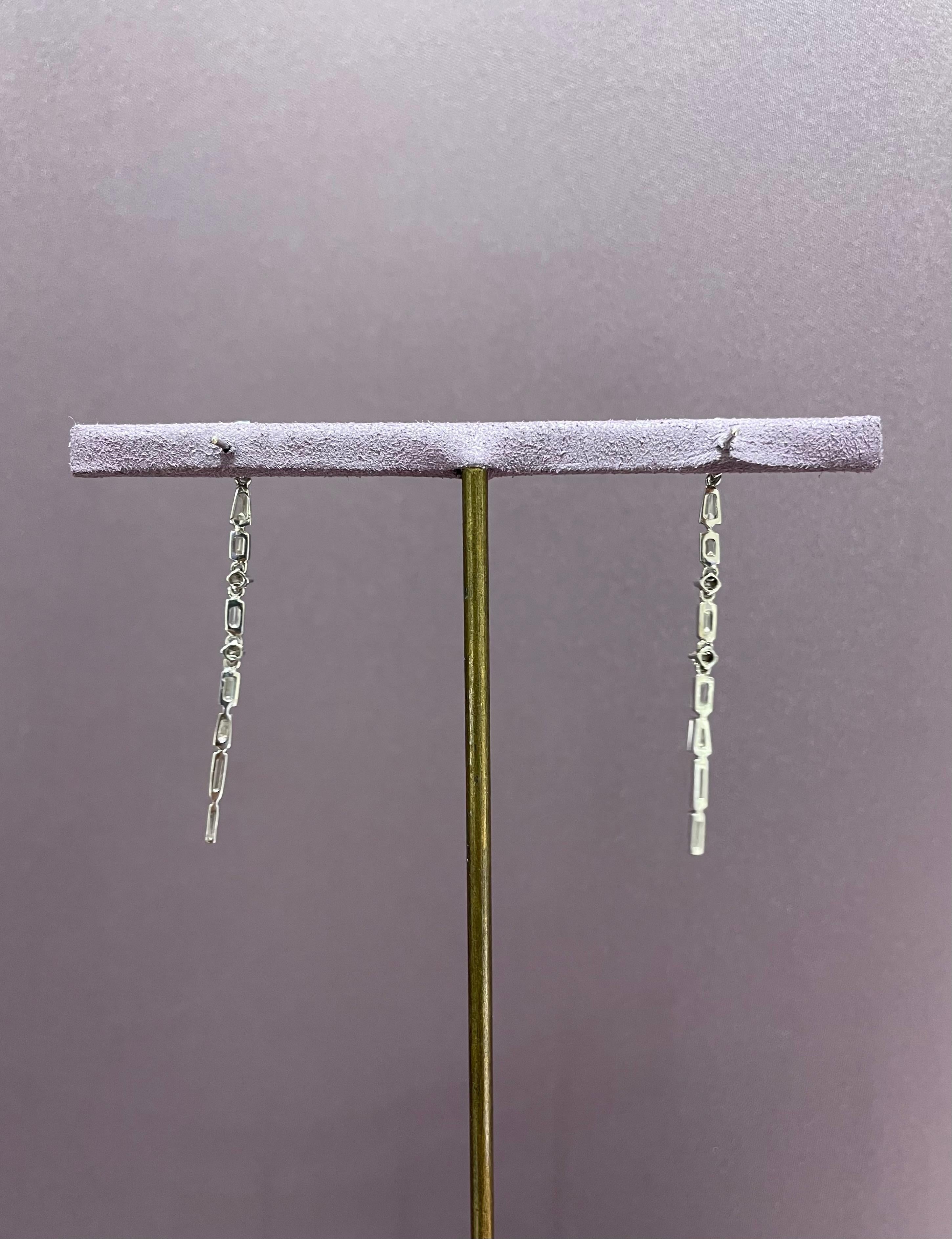 contemporary diamond earrings