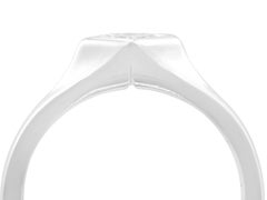 Contemporary Diamond and White Gold Solitaire Engagement Ring