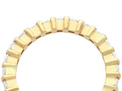 Diamond and Yellow Gold Size L 1/2 Full Eternity Ring