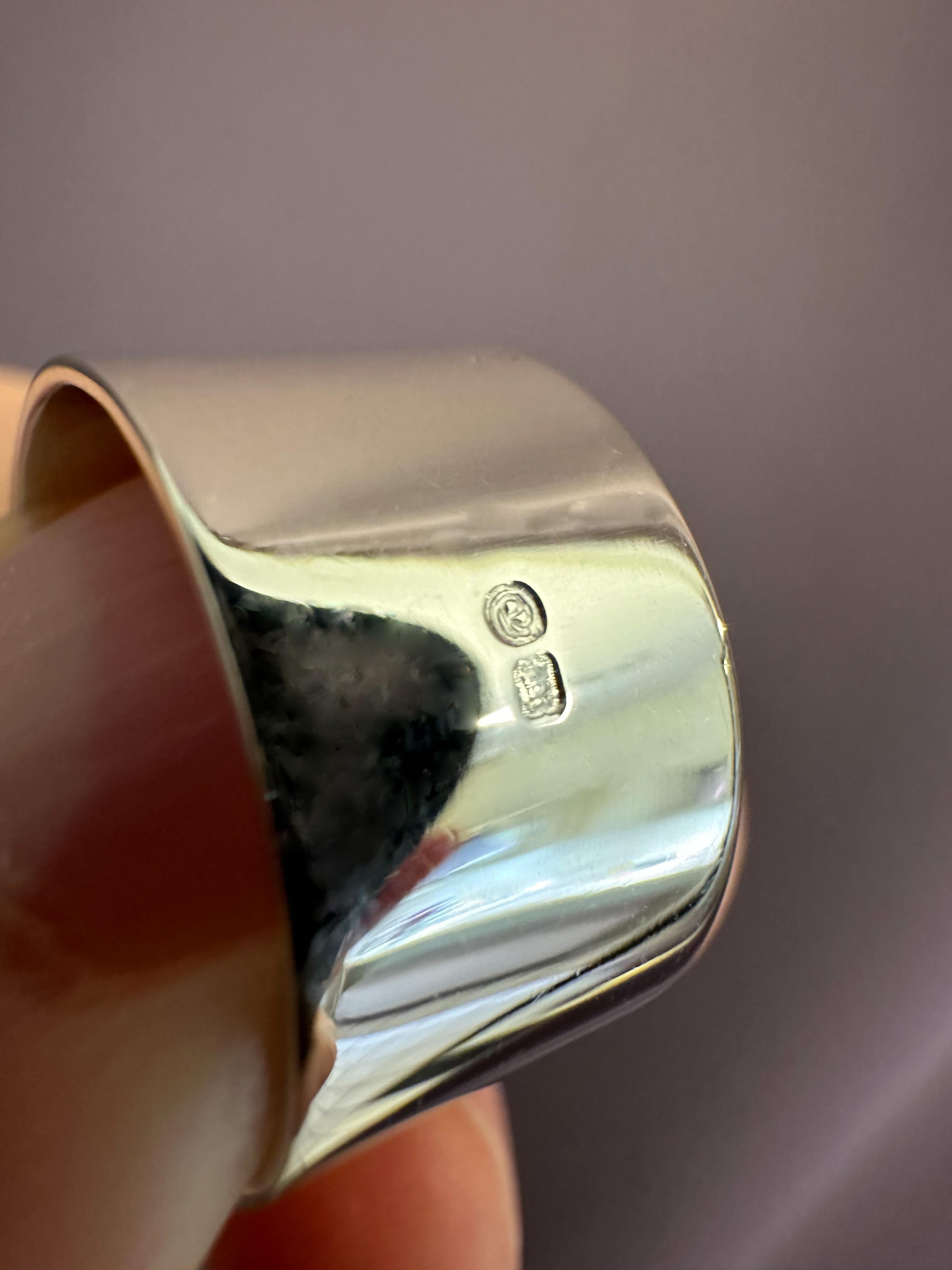 Anillo de Diamantes Contemporáneo en Oro Blanco en venta 1