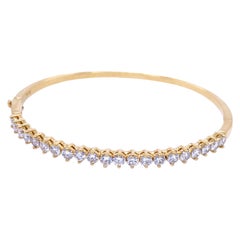 Contemporary Diamond Bangle Bracelet