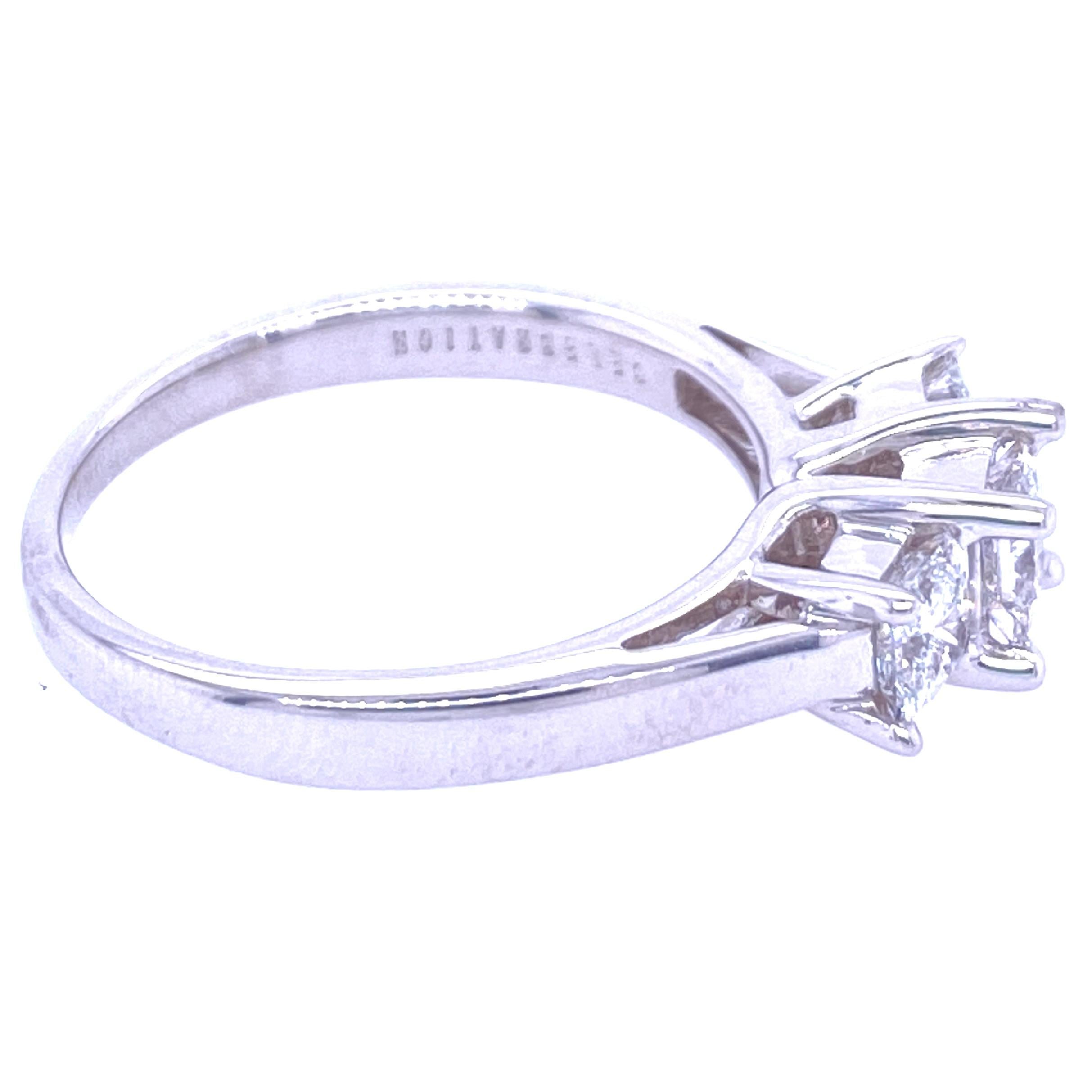 Princess Cut Contemporary Diamond Engagement Ring