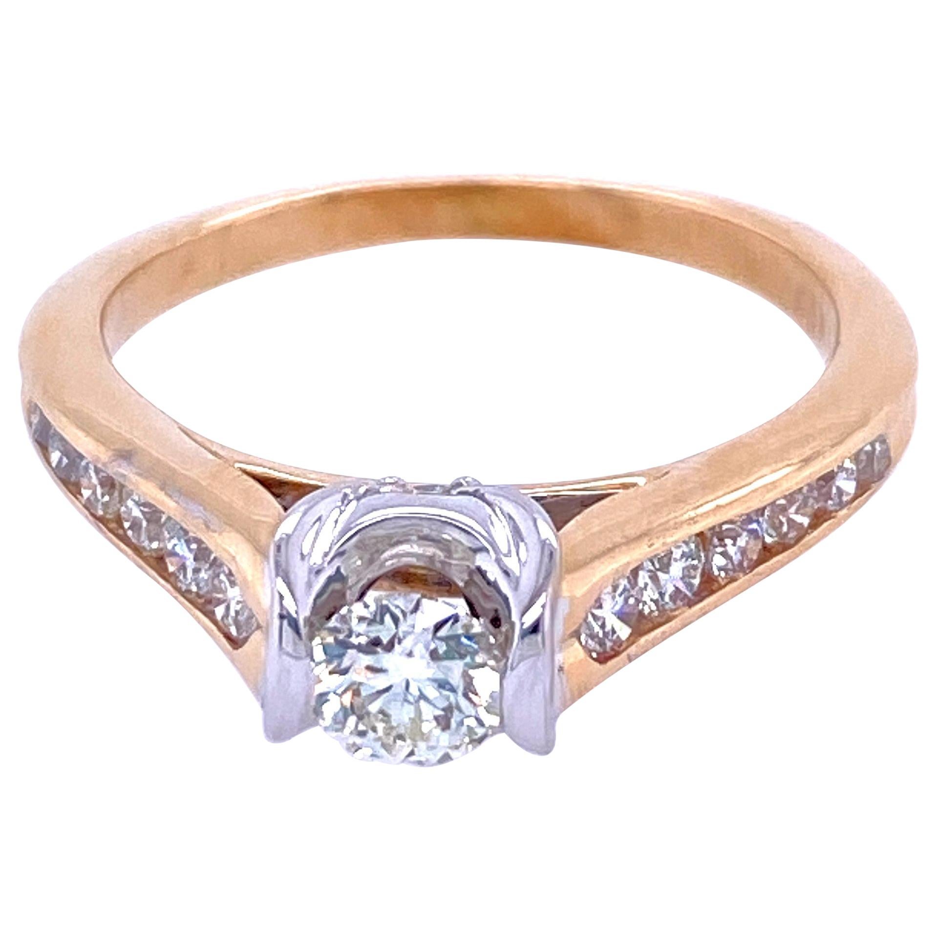 Contemporary Diamond Engagement Ring