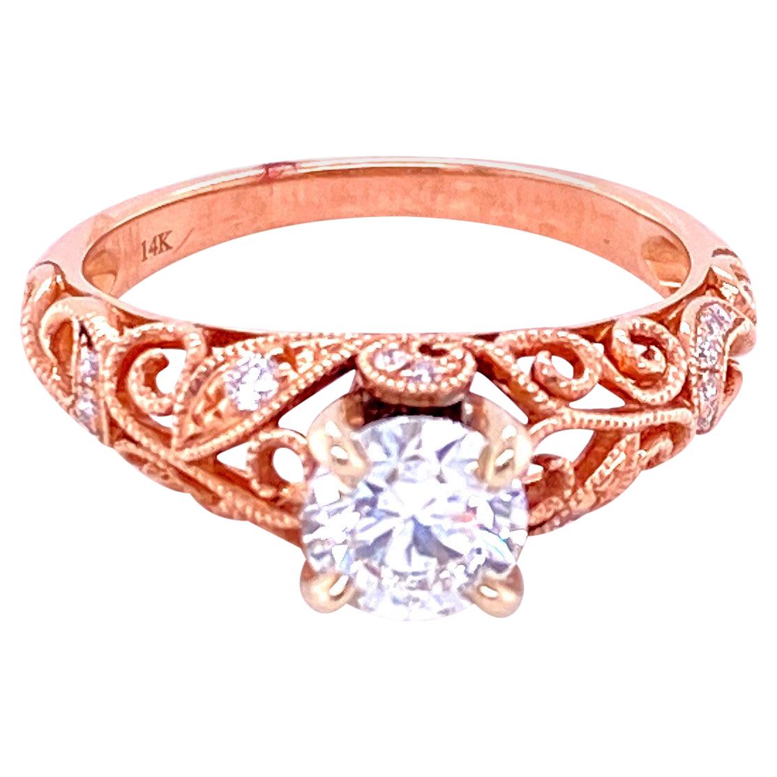 Contemporary Diamond Engagement Ring
