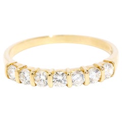 Contemporary Round Brilliant Diamond Eternity Ring 18 Carat Yellow Gold