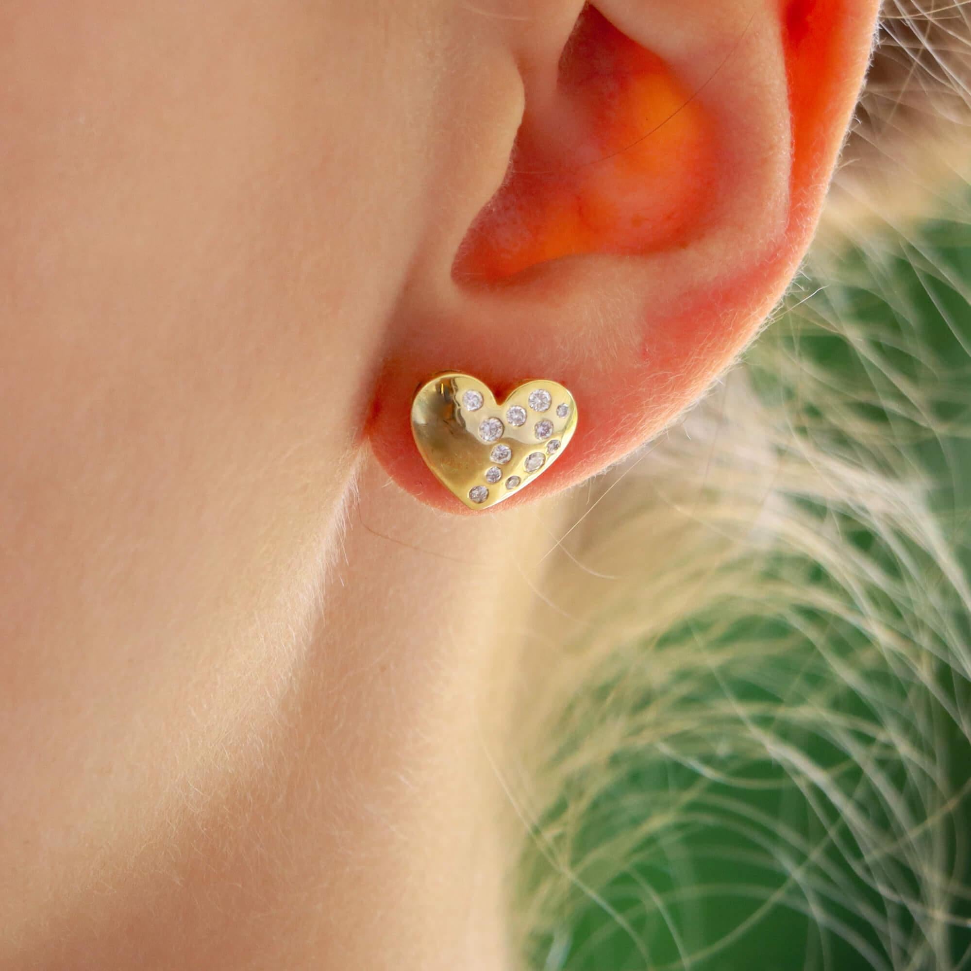 contemporary diamond earrings