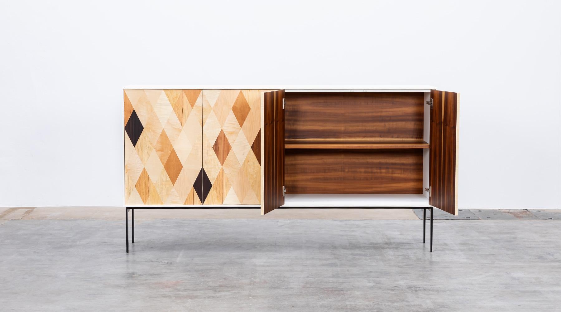 Modern Contemporary Diamond Pattern Sideboard by Johannes Hock 'H' For Sale