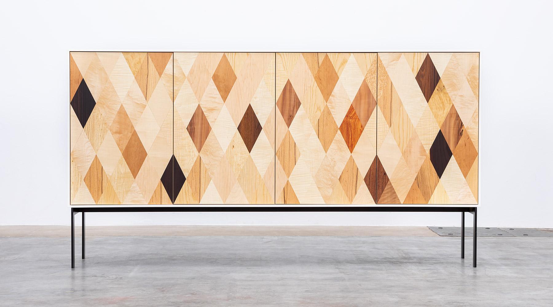 Contemporary Diamond Pattern Sideboard by Johannes Hock 'H' For Sale 3