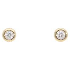Pendientes Contemporáneos de Diamantes en Oro Amarillo