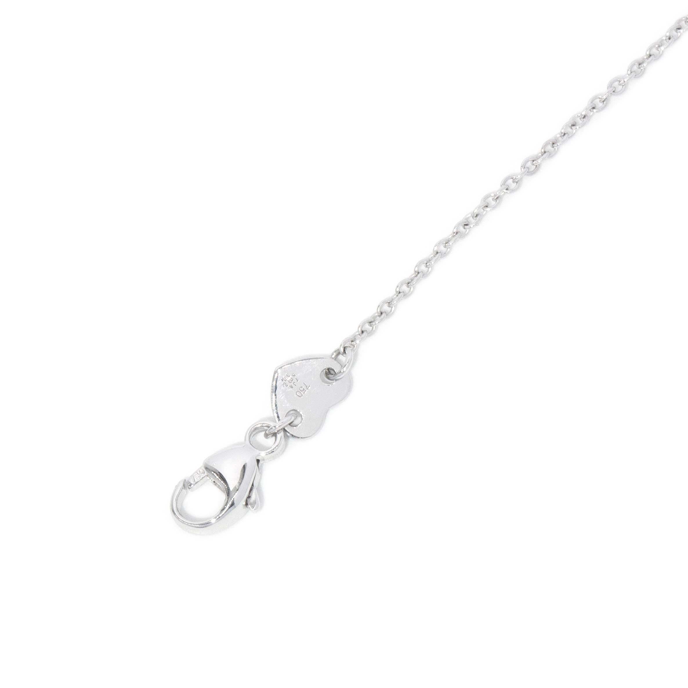 Collier diadème contemporain en or blanc 18 carats avec diamants en vente 5