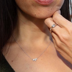 Contemporary Diamond Tiara Necklet 18 Carat White Gold