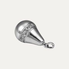 0.72ct Diamond White Gold Pendant Necklace, Portugal Circa 1980