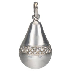 Contemporary Diamond White Gold Pendant Necklace