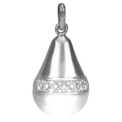 Collana contemporanea con diamanti in oro bianco