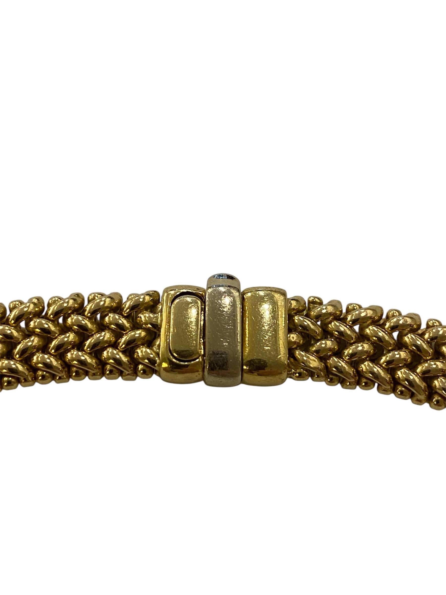 Contemporary Diamonds Gold Kropfband für Damen oder Herren im Angebot
