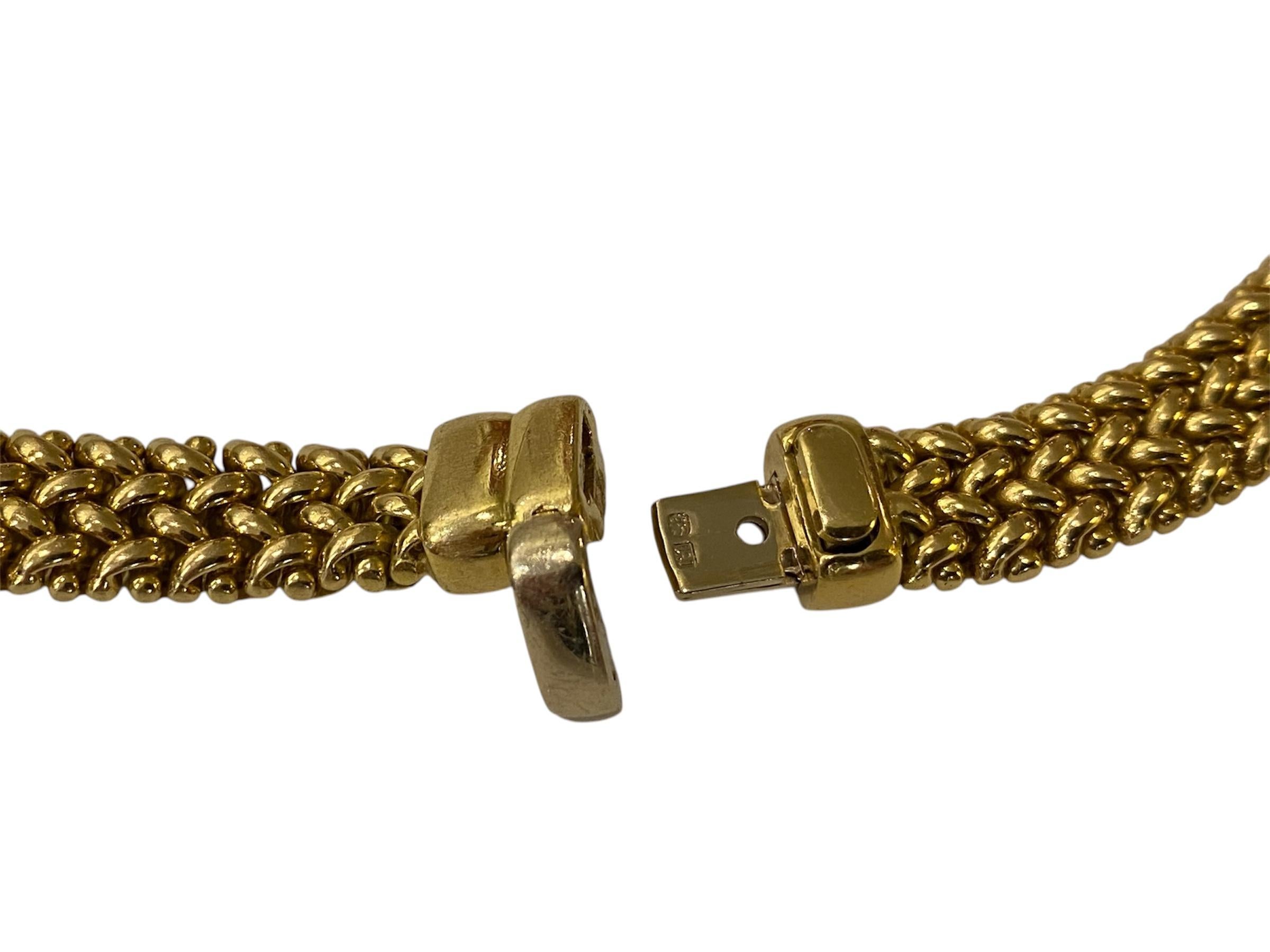 Contemporary Diamonds Gold Kropfband im Angebot 1