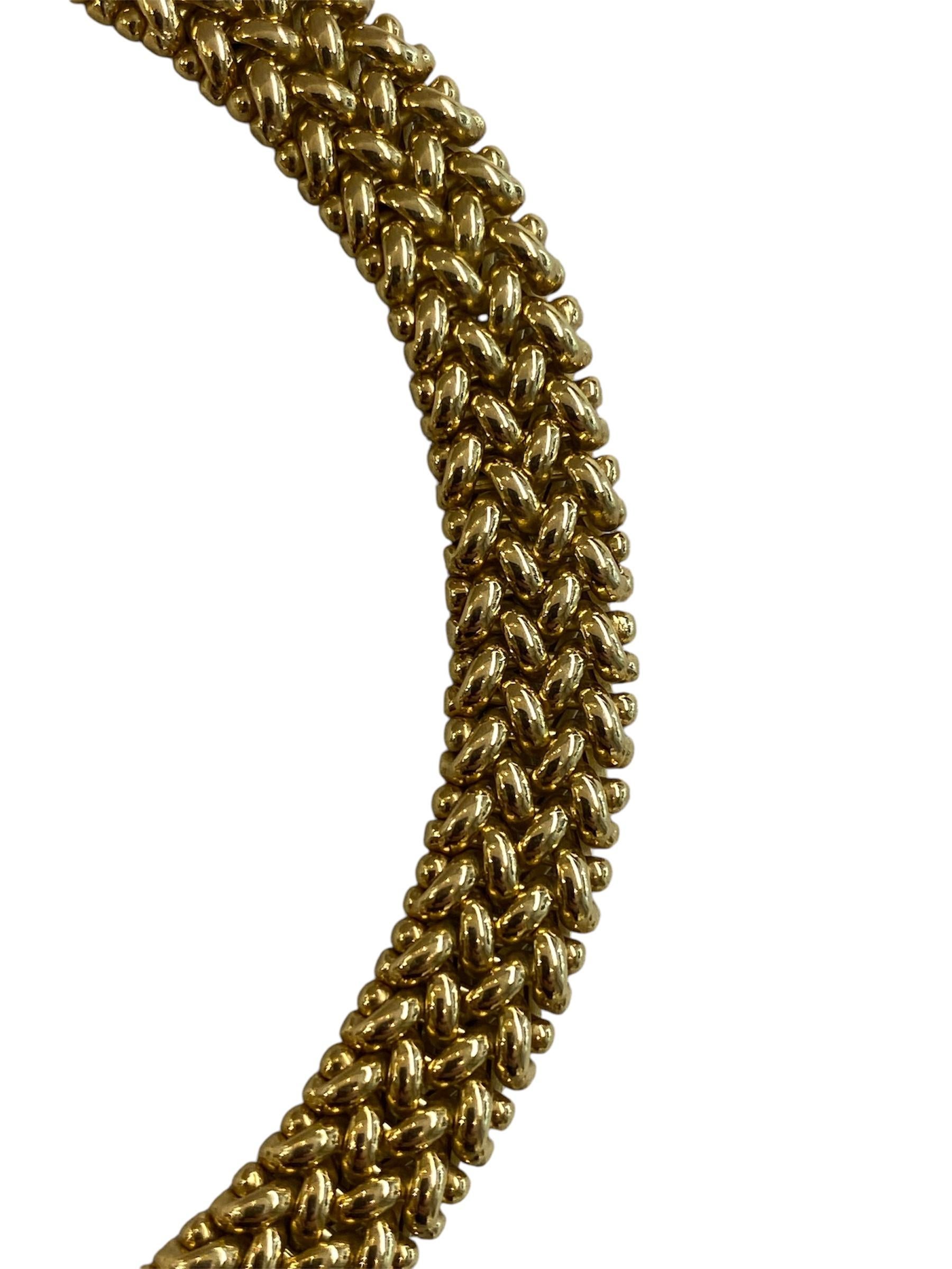 Contemporary Diamonds Gold Kropfband im Angebot 2