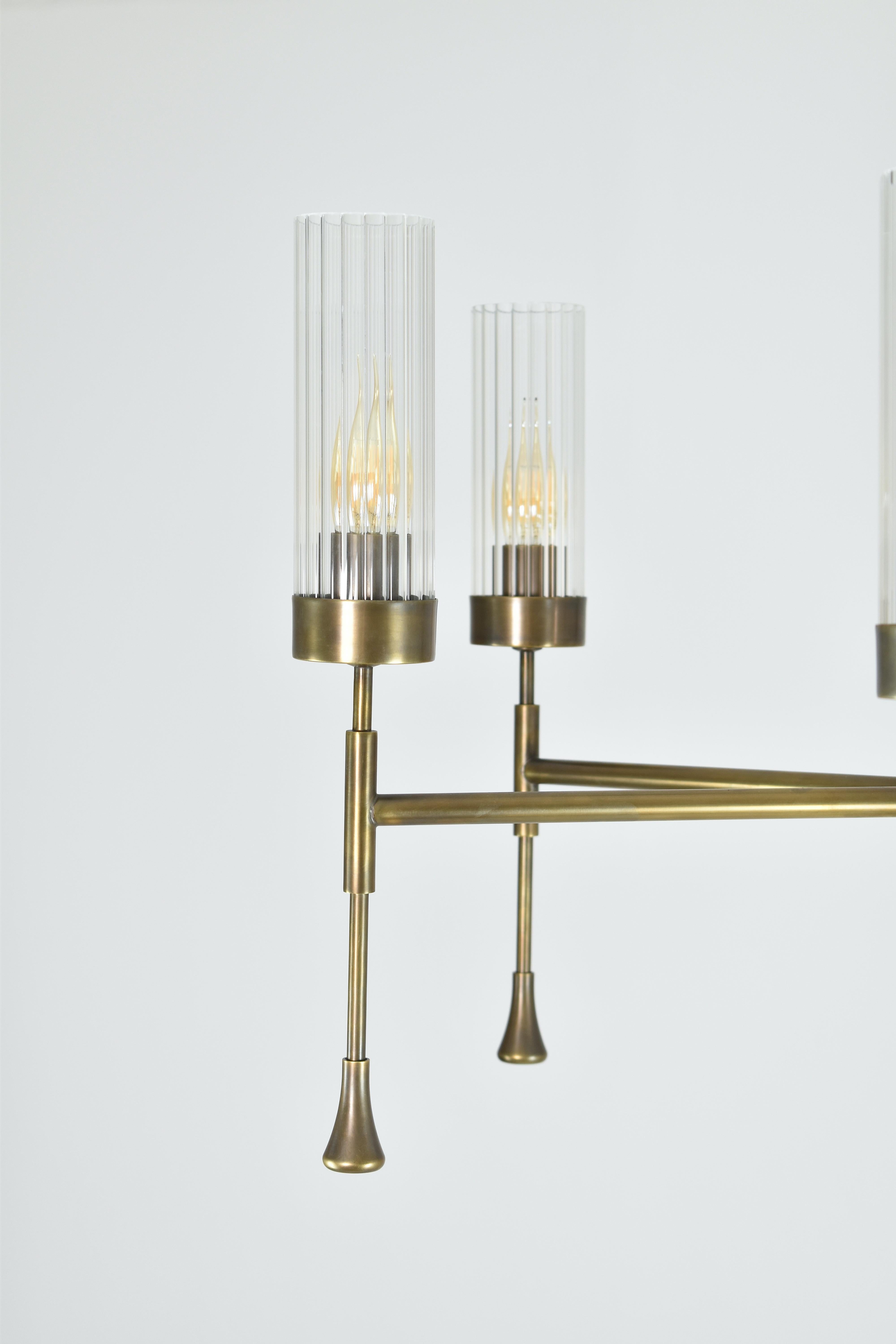 Portuguese Contemporary Dina 6 Light Chandelier by JAS For Sale