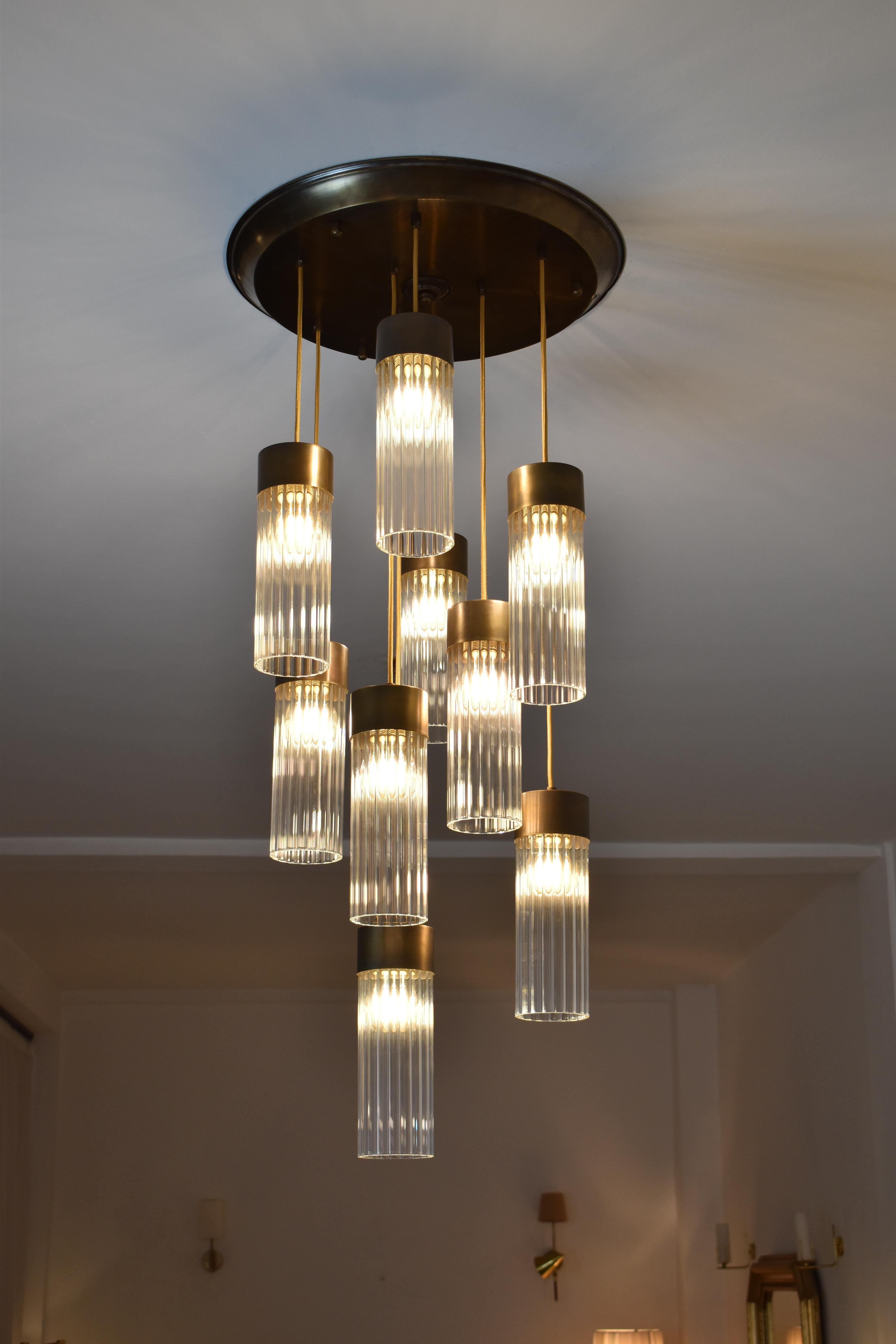 Portuguese Contemporary Dina 9 Light Pendant by JAS For Sale