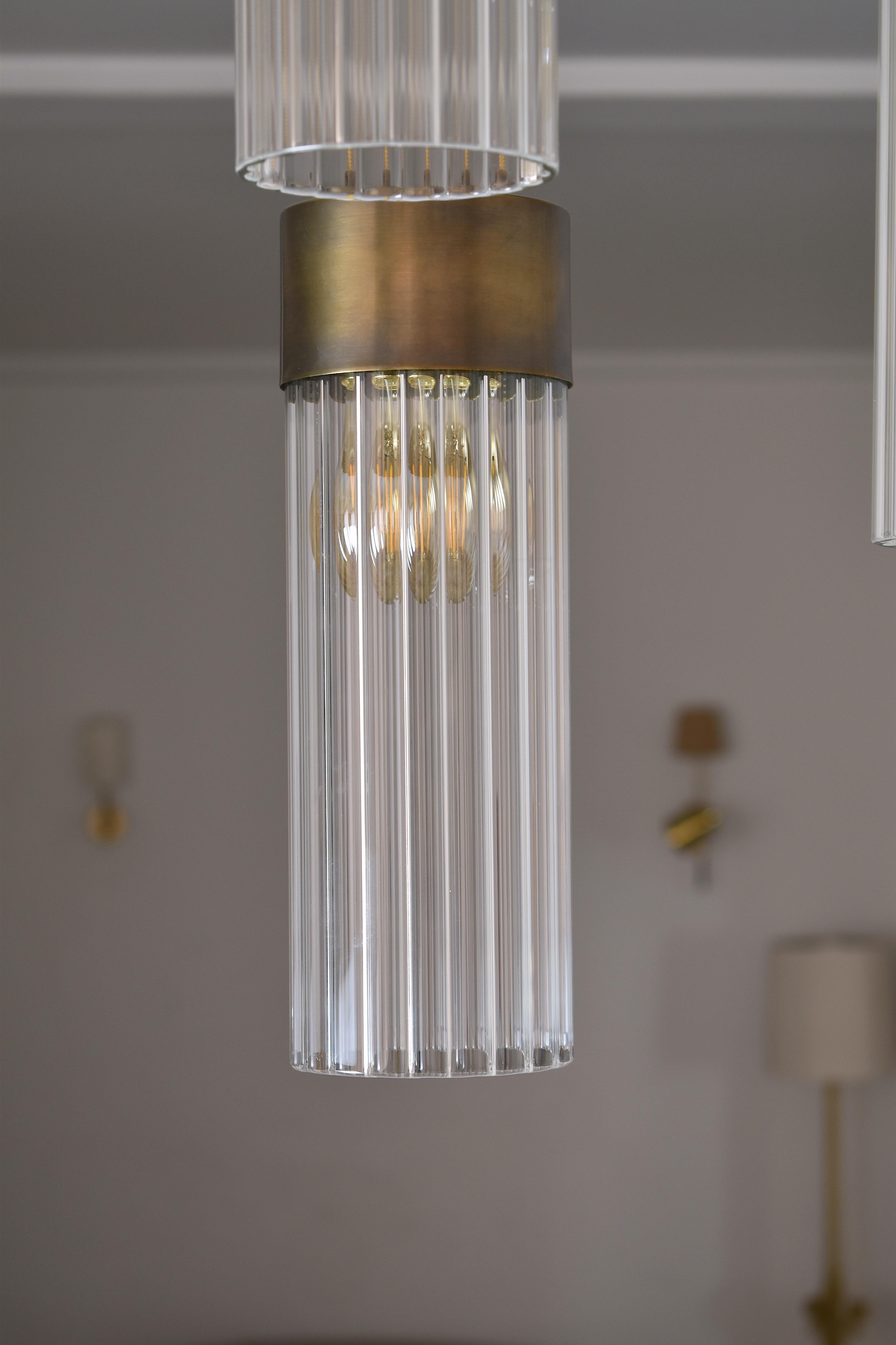 Contemporary Dina 9 Light Pendant by JAS For Sale 1