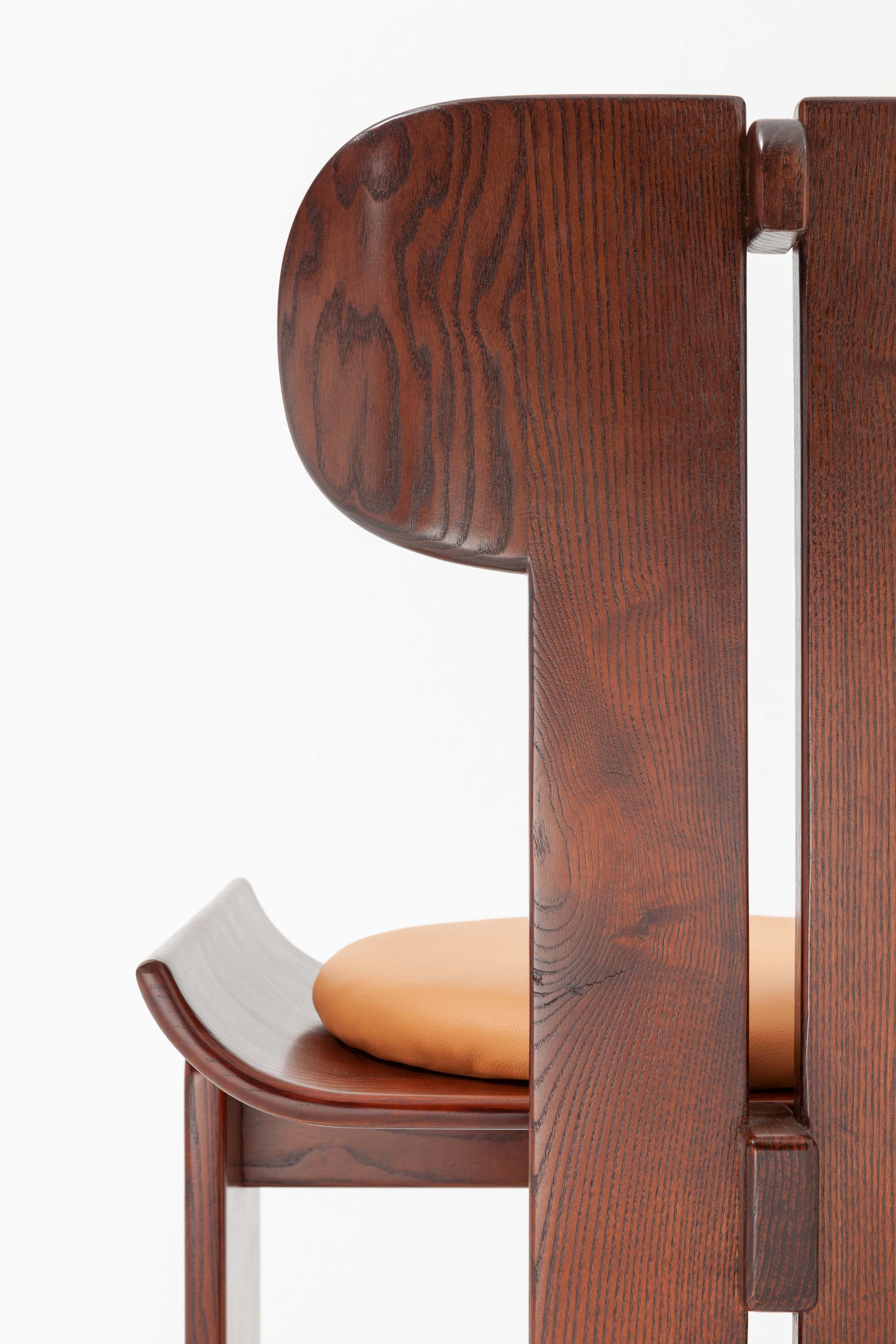 italien Chaise de salle à manger contemporaine Alea par Hannes Peer pour la collection SEM Paesaggio en vente