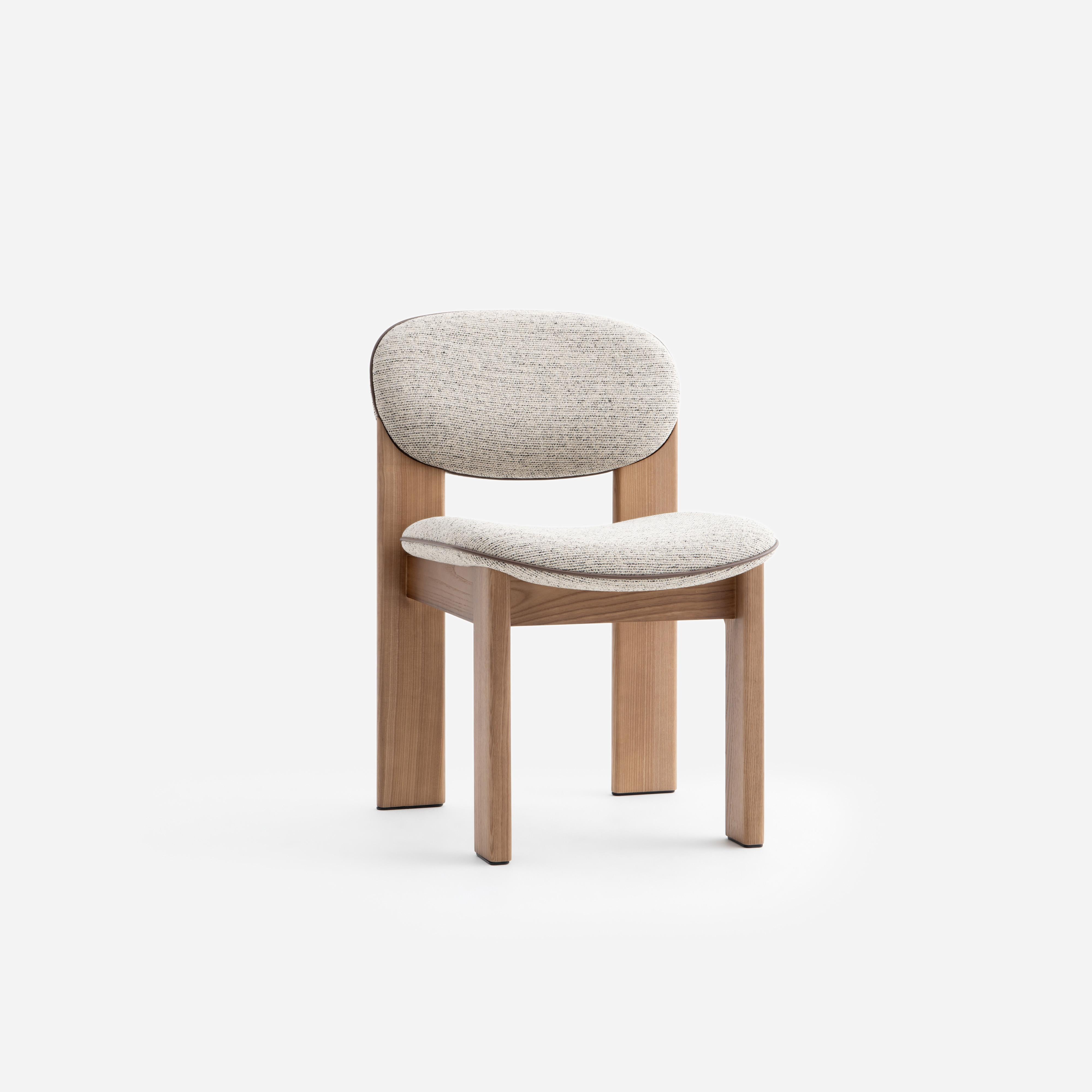 Archipen Chair
Designer: Kateryna Sokolova
Fabric:  Kvadrat Savanna 0122
Legs: Honey stained ashwood 
Dimensions: H 79 cm, W 54 cm, D 62 cm  seat H 47 cm

The concept behind our latest creation, the 