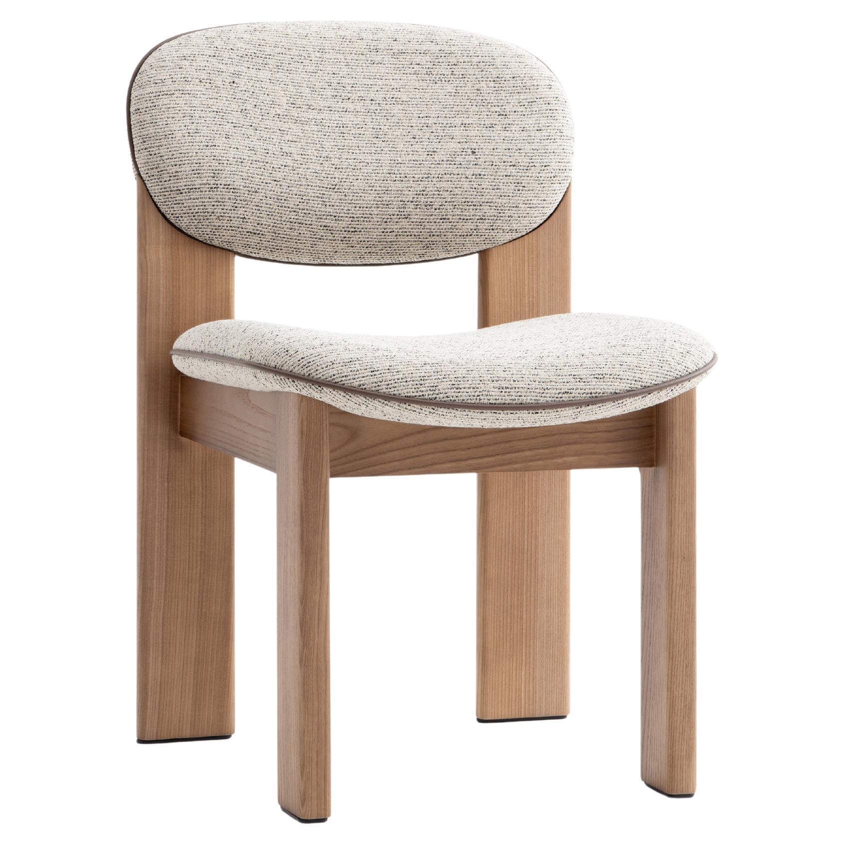 Contemporary Dining Chair 'Archipen' by Noom, Kvadrat Savanna