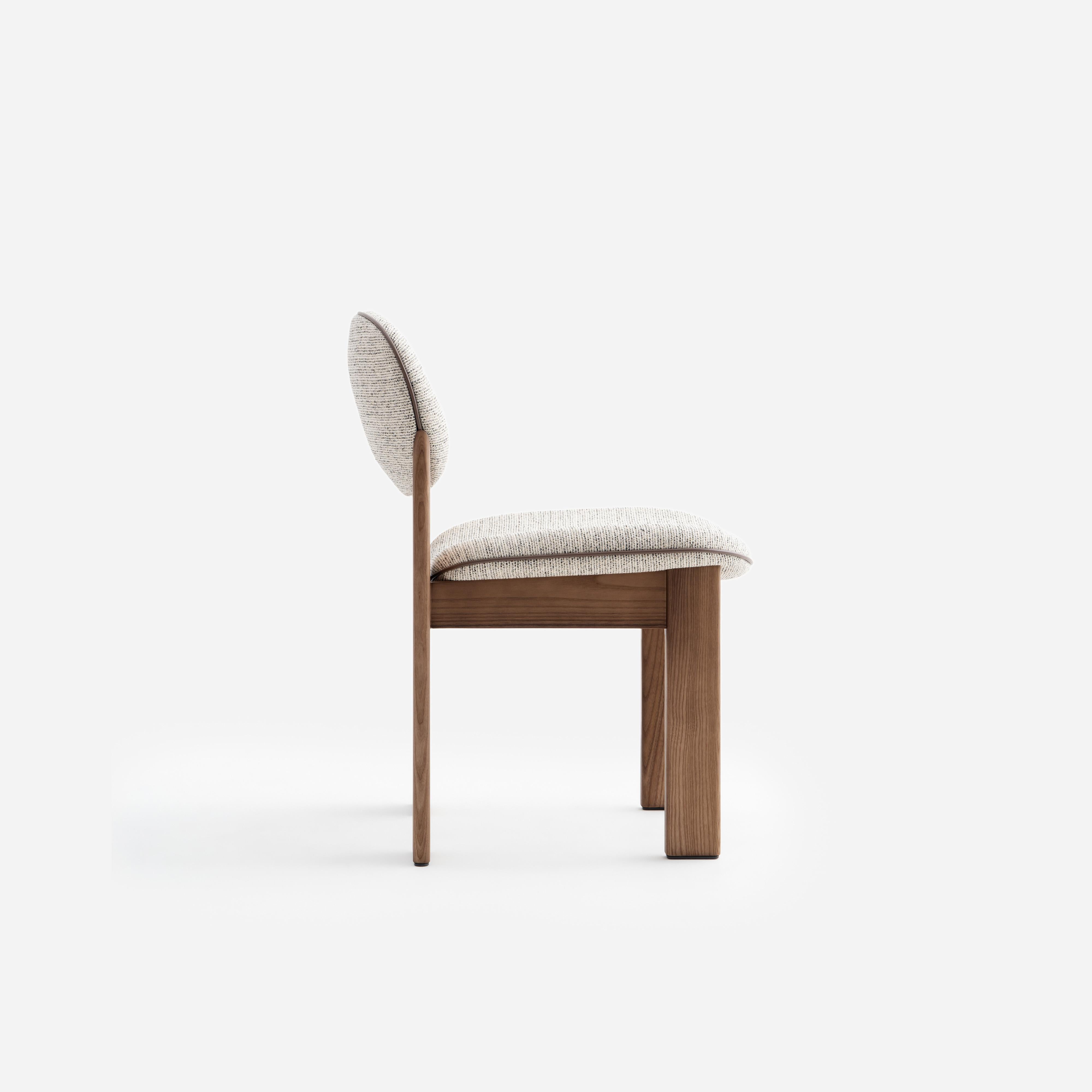 Archipen Chair
Designer: Kateryna Sokolova
Fabric:  Kvadrat Savanna 0122
Legs: Light Brown stained ashwood 
Dimensions: H 79 cm, W 54 cm, D 62 cm  seat H 47 cm

The concept behind our latest creation, the 