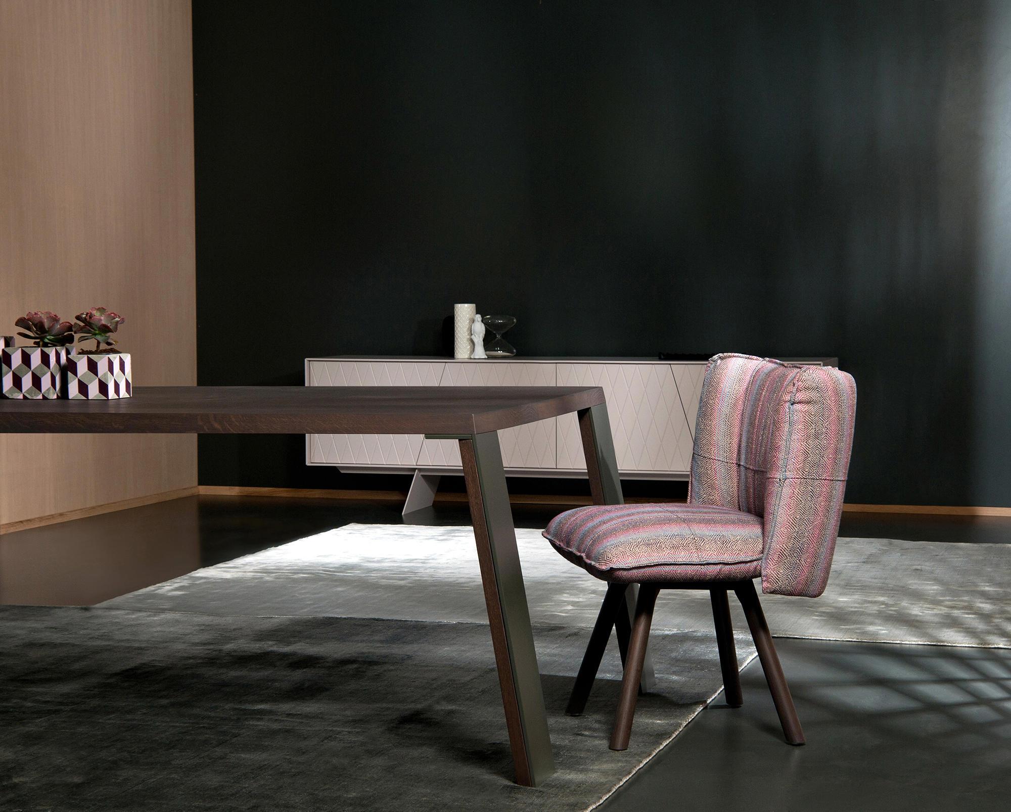 Comedor contemporáneo  Silla, Roble Negro / Terciopelo Ladrillo Moderno en venta