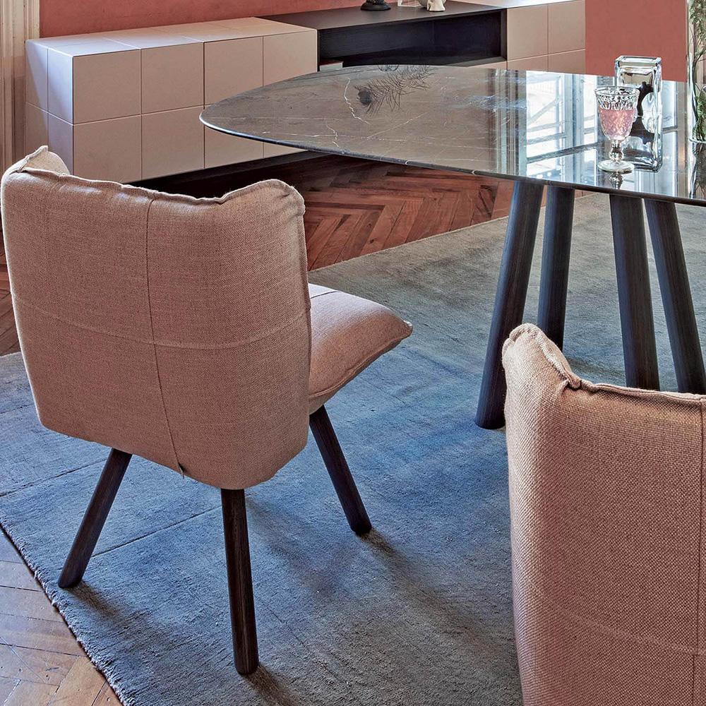 Comedor contemporáneo  Silla, Roble Negro / Terciopelo Ladrillo Siglo XXI y contemporáneo en venta