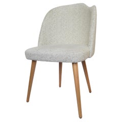 Contemporary Dining Chair Fabric Wooden Feet Designer Sergio Prieto Dovain Studi