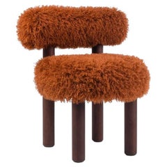 Chaise de salle à manger contemporaine 'Fluffy' par NoOM, Gropius CS2, Orange