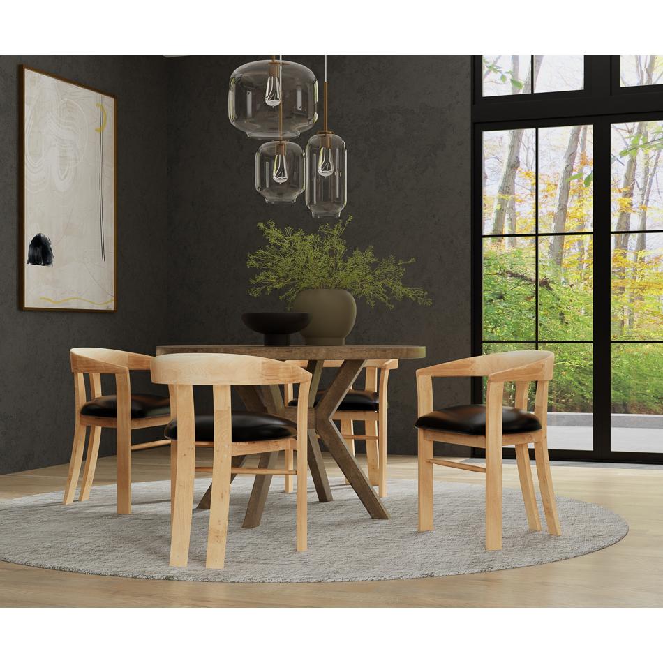 Contemporary Esszimmerstuhl (Leder) im Angebot
