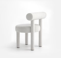 Silla de comedor contemporánea 'Gropius CS1' de Noom, Barnum Blanco Bouclé