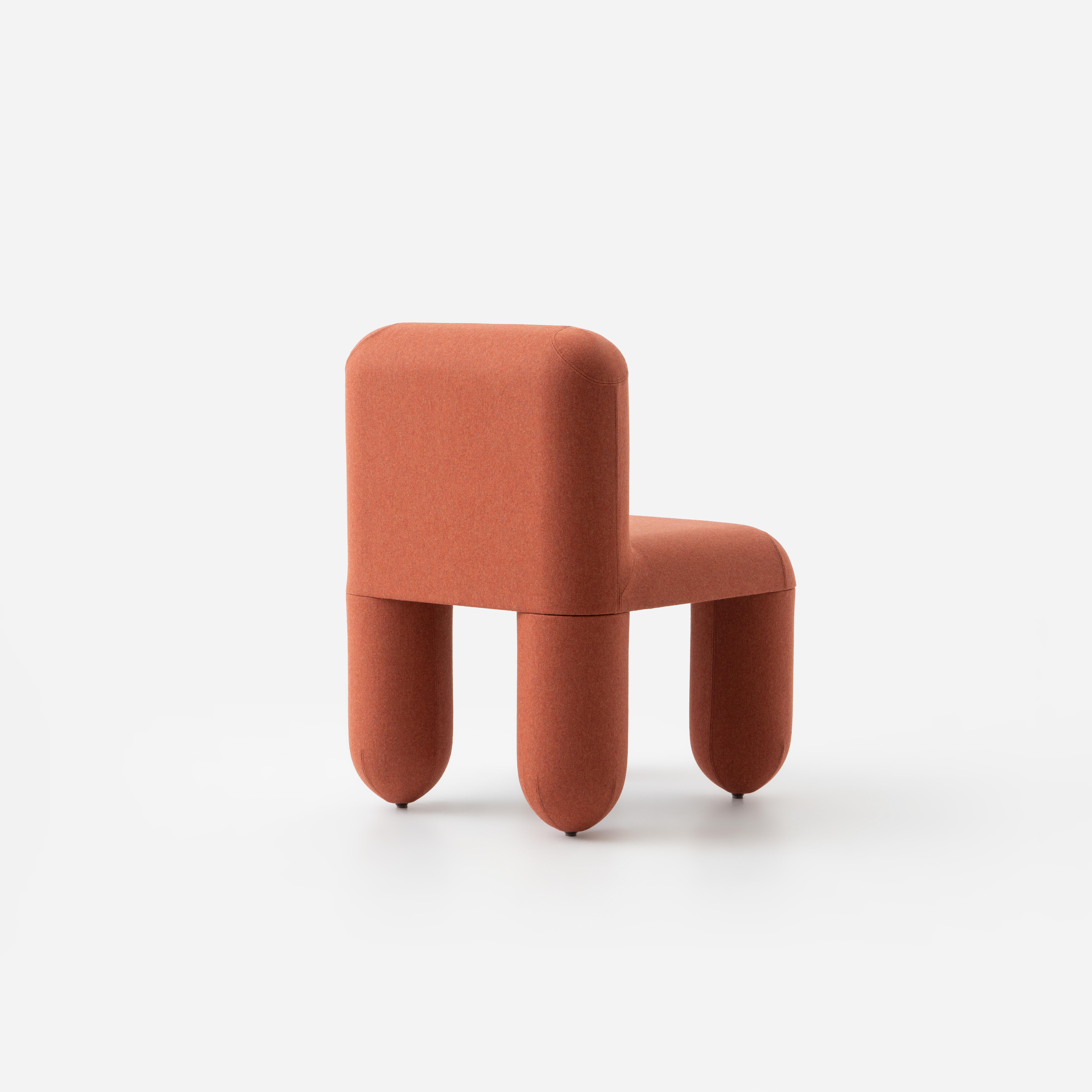 Contemporary Dining Chair 'Hello' by Denys Sokolov x Noom, Orange For Sale 4